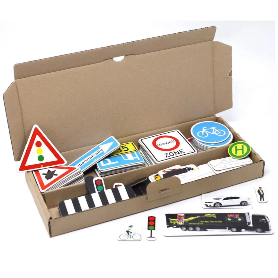 Wissner Verkehr 124 panneaux signalisation magnétiques + boîte