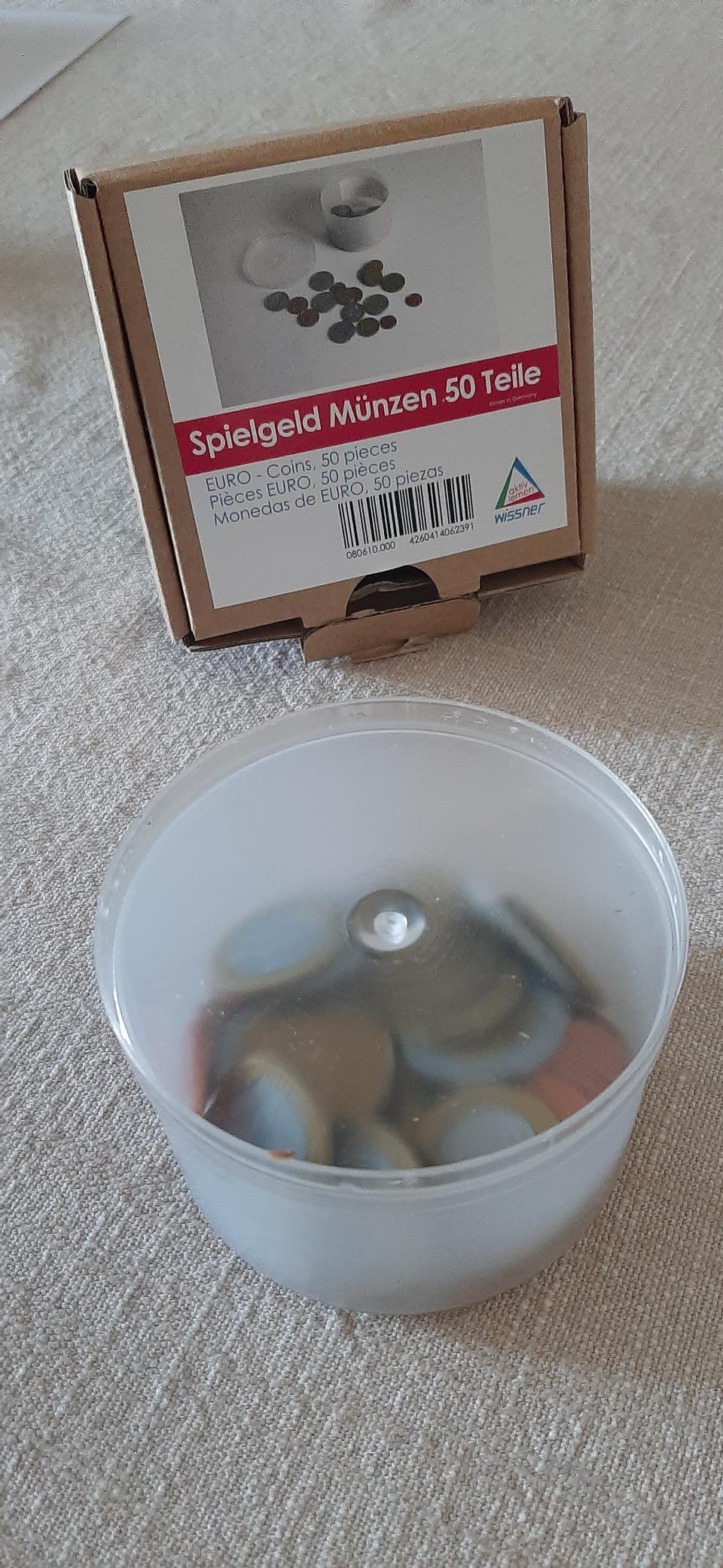 Wissner Lernspiele 080610.000 pièces euros taille réelle lot 50