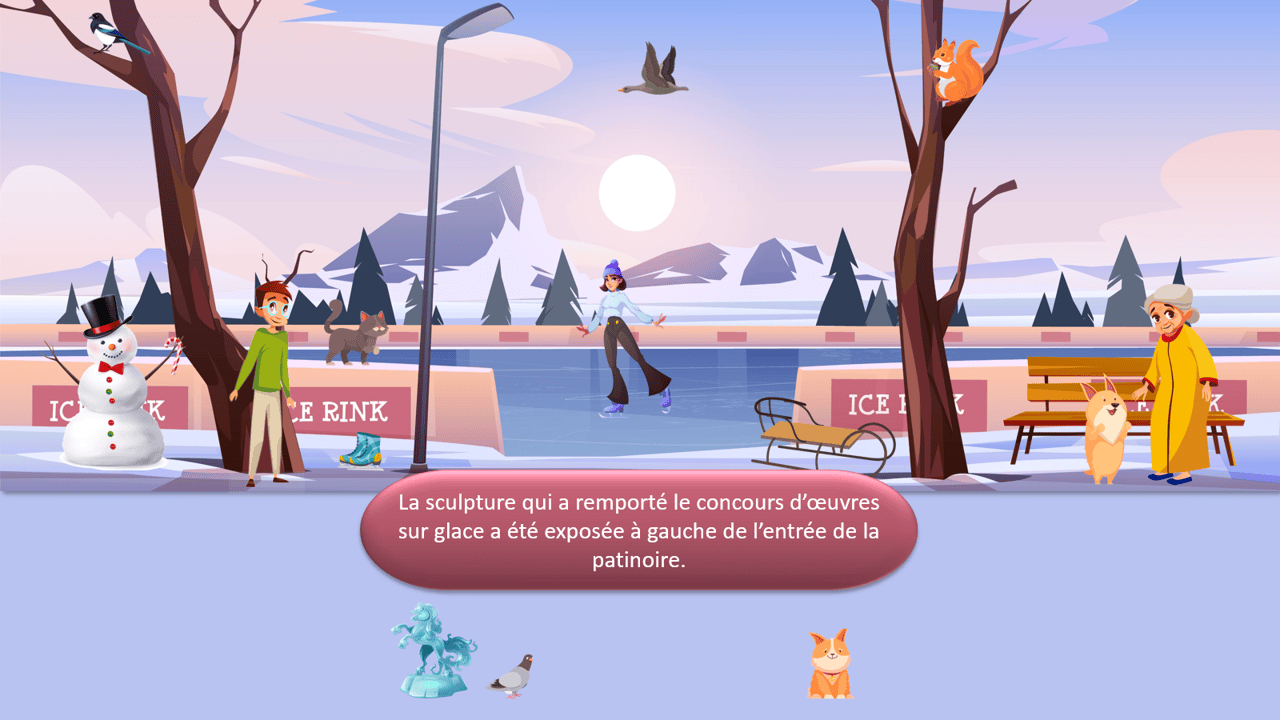 Créations orthophoniques Il se passe des choses pack hiver 5 scènes