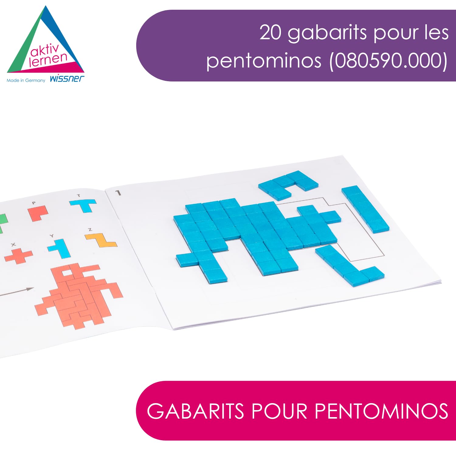 Wissner Raum & Form livret Pentominos 20 modèles taille réelle