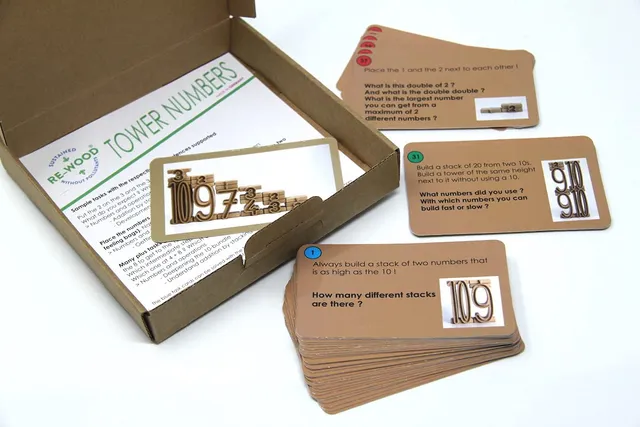 Wissner Lernspiele cartes tâches tour nombres 42 cartes