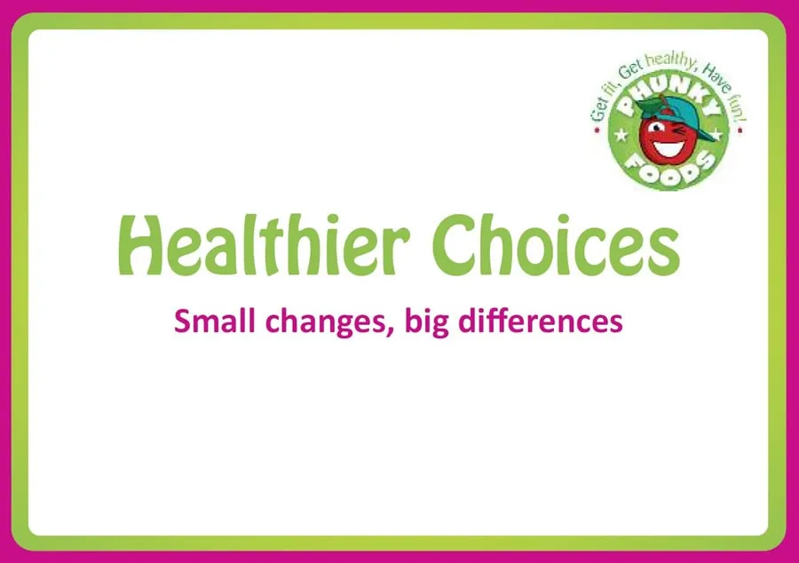 Purely Nutrition Healthier Choices flashcards repas nutrition