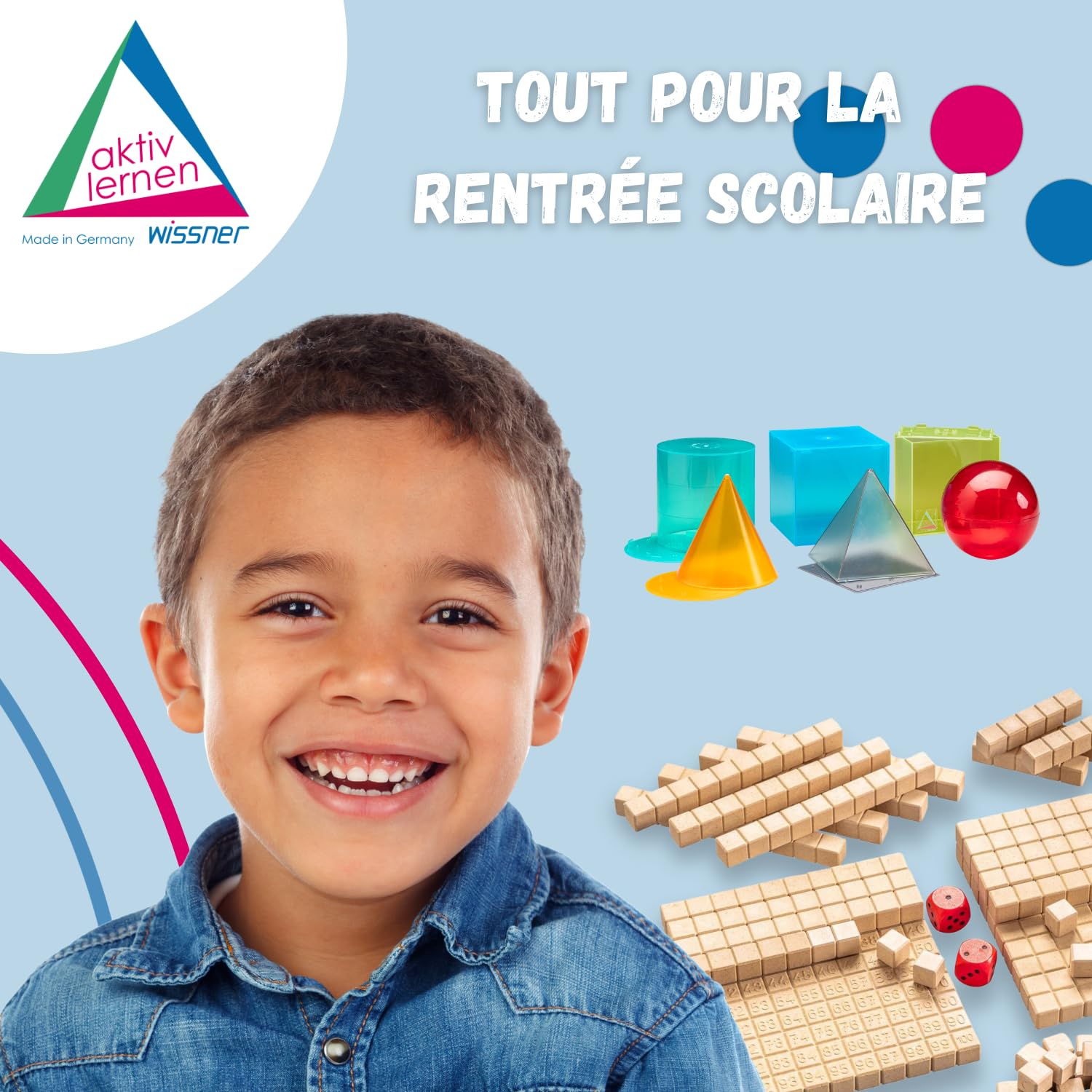 Wissner Raum & Form 6 solides à remplir 10 cm plastique