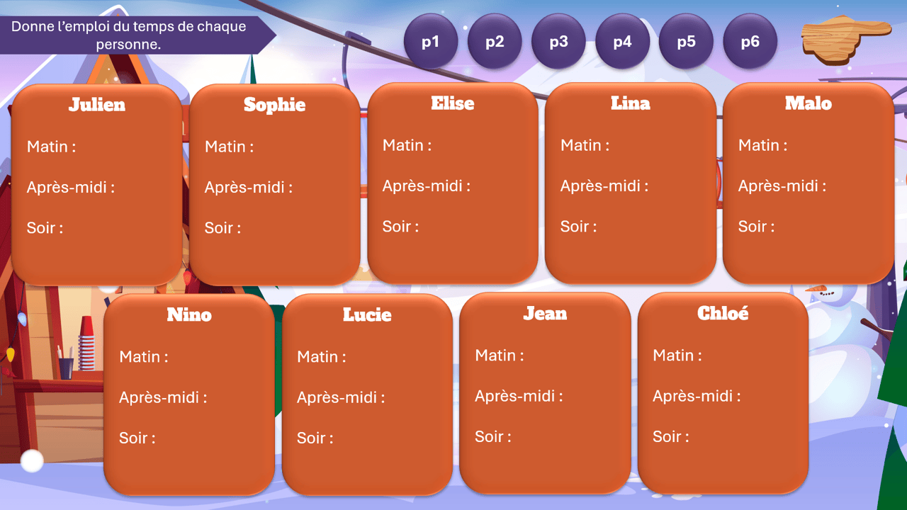 Créations orthophoniques Vacances au ski histoire compréhension écrite 6 pages