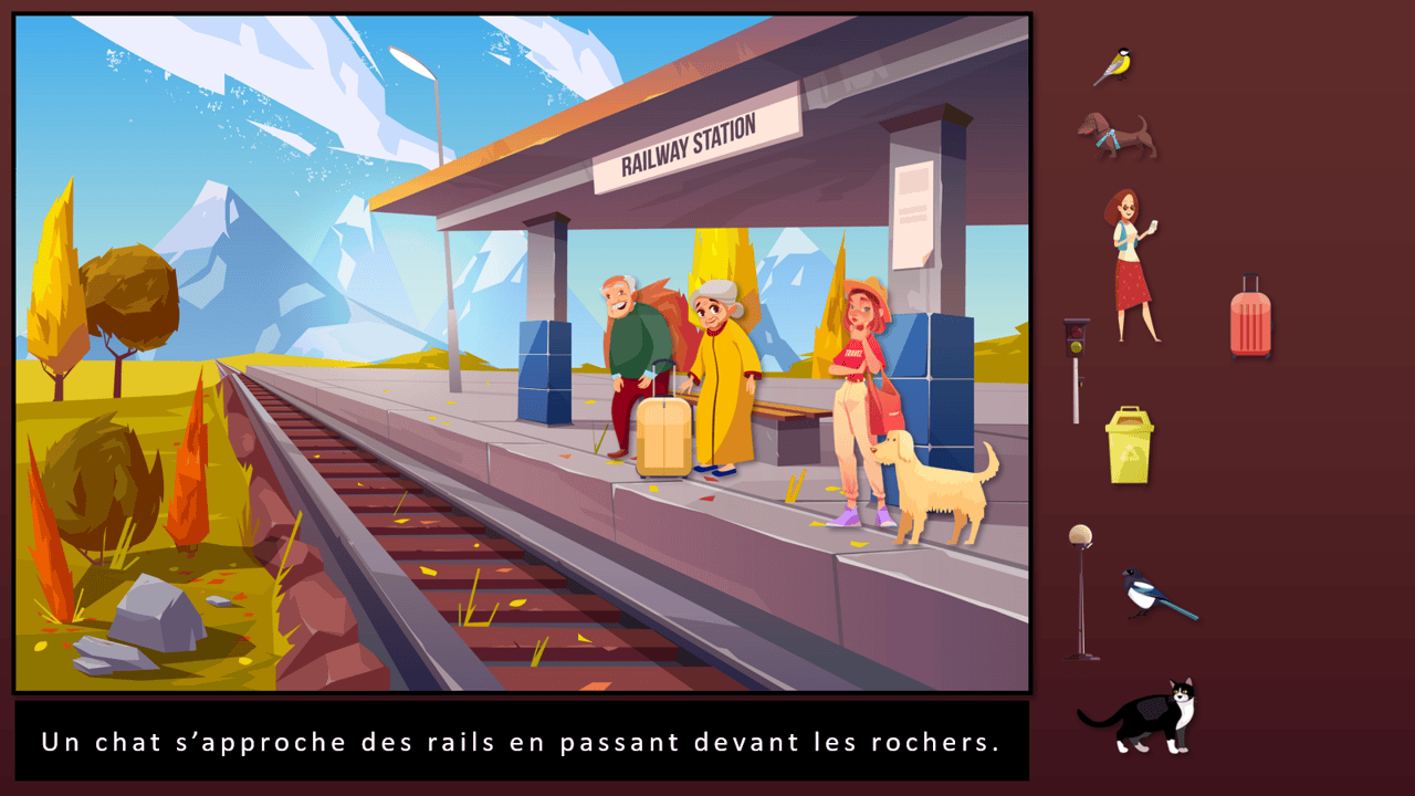 Créations orthophoniques Lecture Gare automne ressource PowerPoint