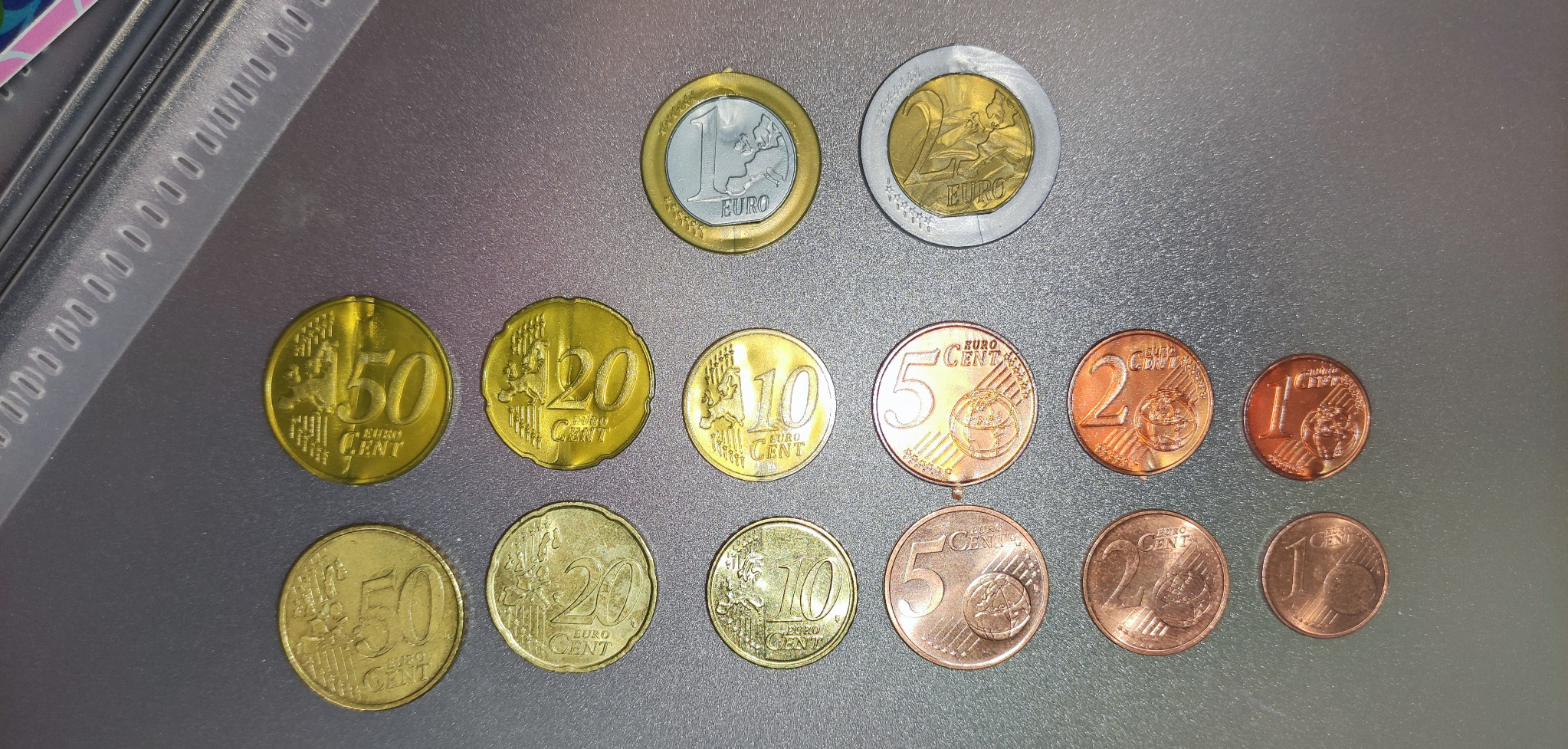 Wissner Lernspiele 080610.000 pièces euros taille réelle lot 50