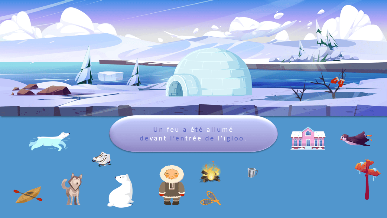 Créations orthophoniques Il se passe des choses pack hiver 5 scènes
