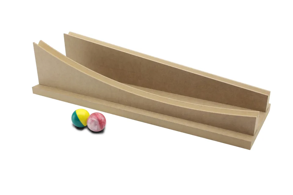 Educaduino Mécanique dispositif trajectoires 2 billes rails 600 mm