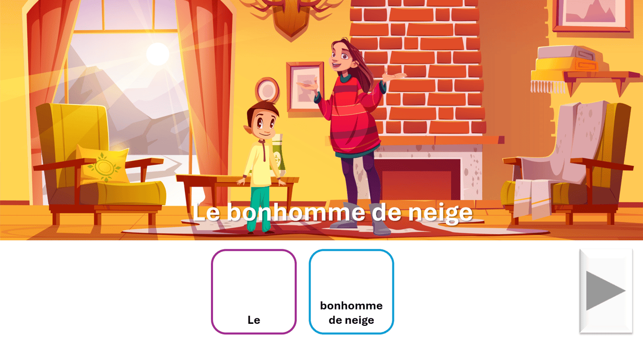 Créations orthophoniques CAA 2 histoires d'hiver bonhomme neige CAA