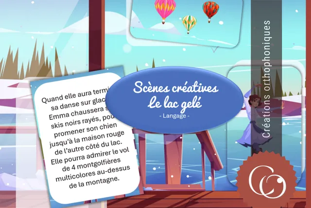 Créations orthophoniques Scène lac gelé support langage hiver PDF