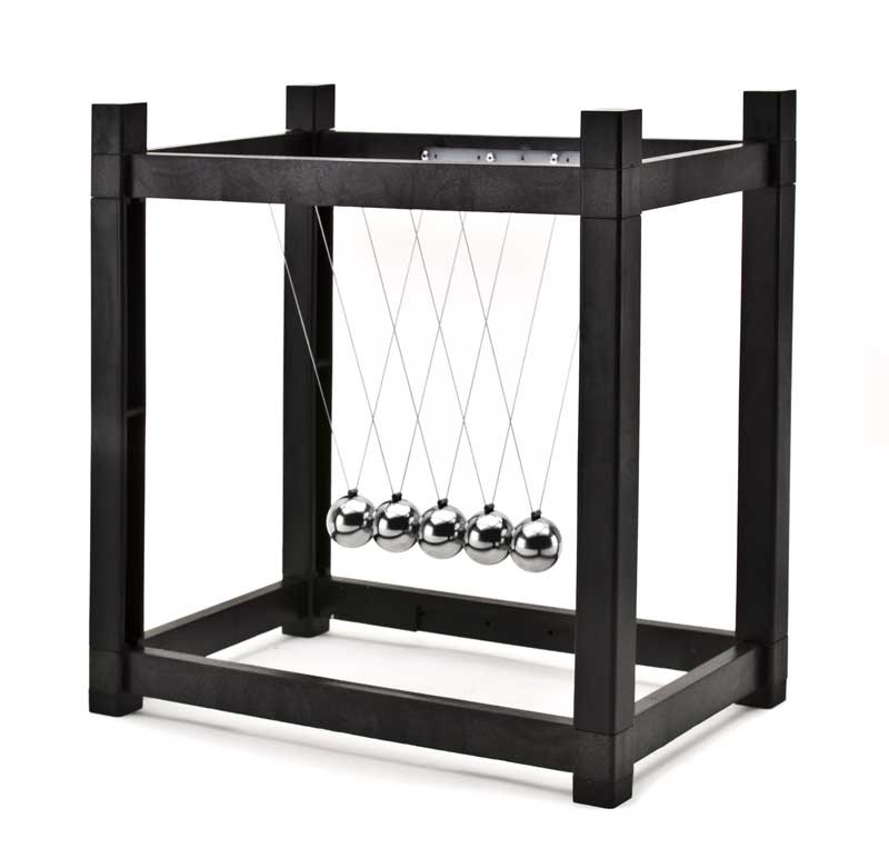 Educaduino Mécanique Pendule de Newton billes acier 5 billes