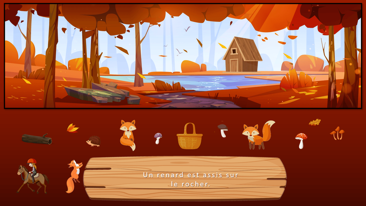 Créations orthophoniques Lecture Il se passe automne forêt jeu