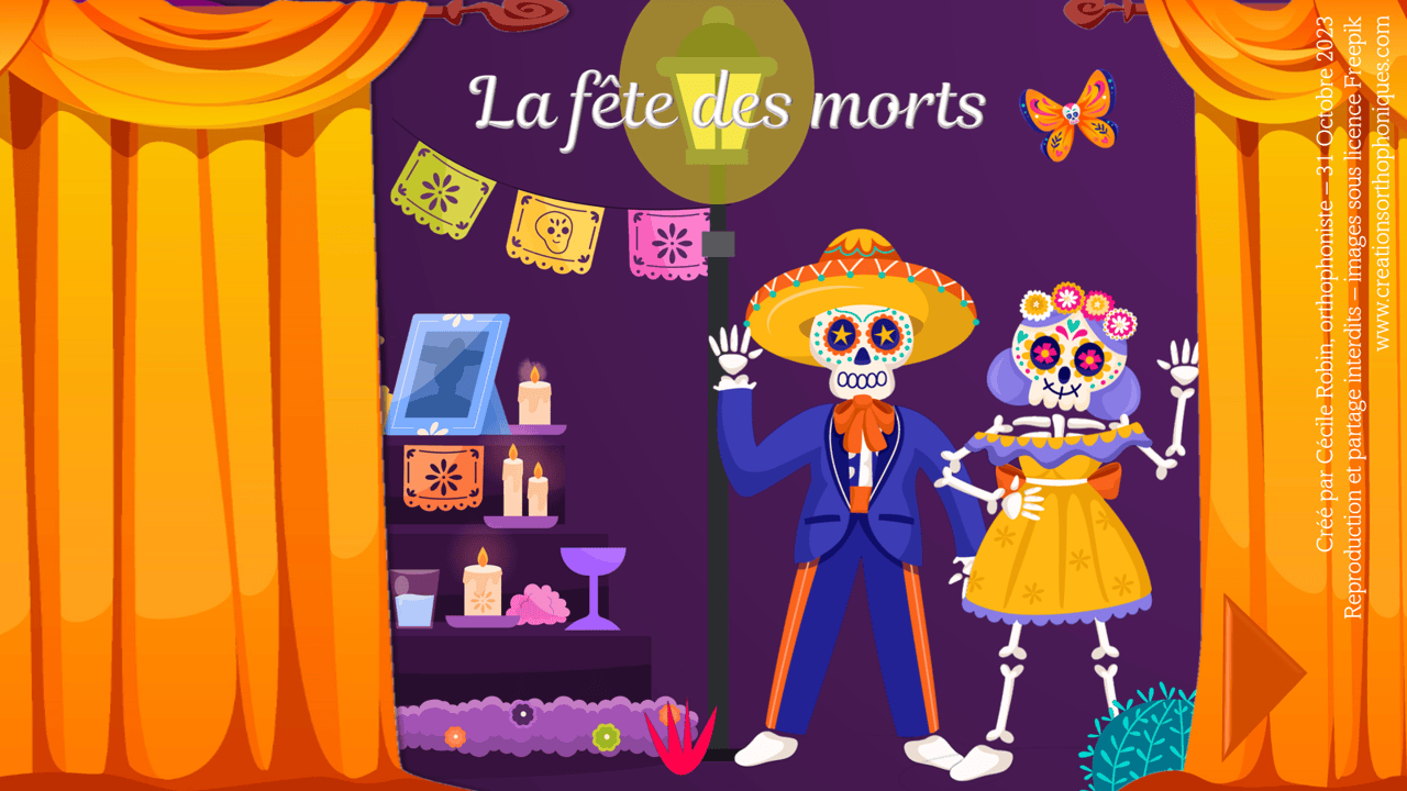 Créations orthophoniques Cognition La fête des morts jeu de l’oie calcul