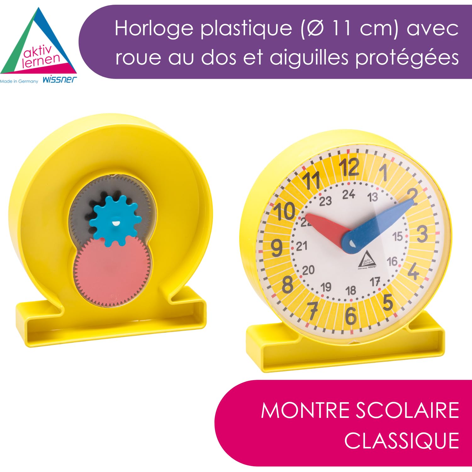 Wissner Größe & Messen horloge pédagogique enfants