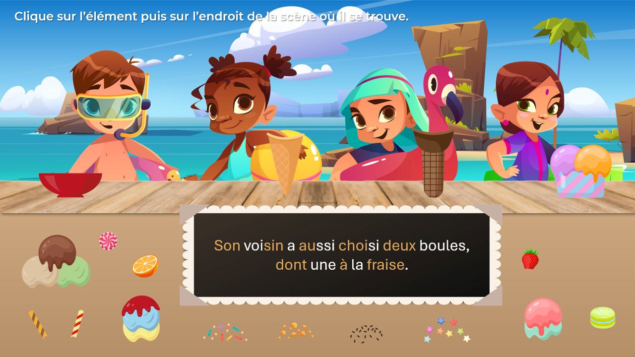 Créations orthophoniques Il se passe des choses marchand de glaces lecture 8 ans