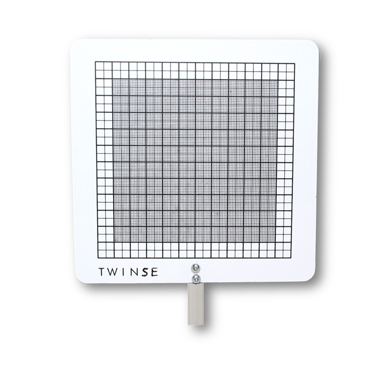 Educaduino Optique et ondes écran sur tige Ø10 écran blanc 150 mm quadrillé
