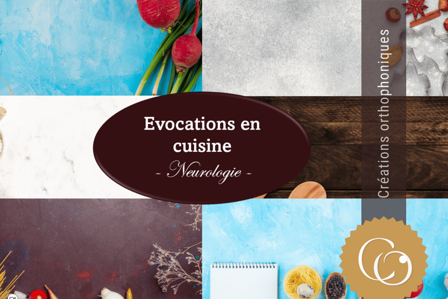 Créations orthophoniques Neuro adulte Évocations en cuisine PowerPoint 6 exercices