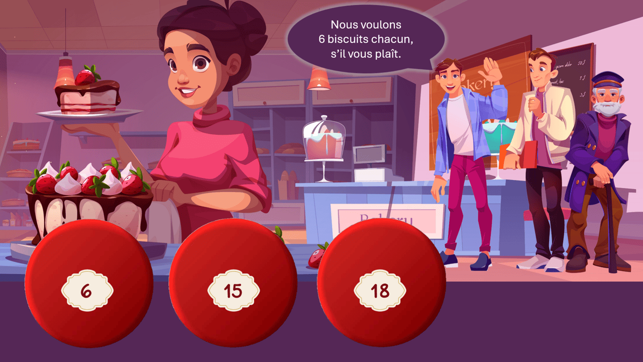 Créations orthophoniques Cognition Un tour à la pâtisserie jeu maths