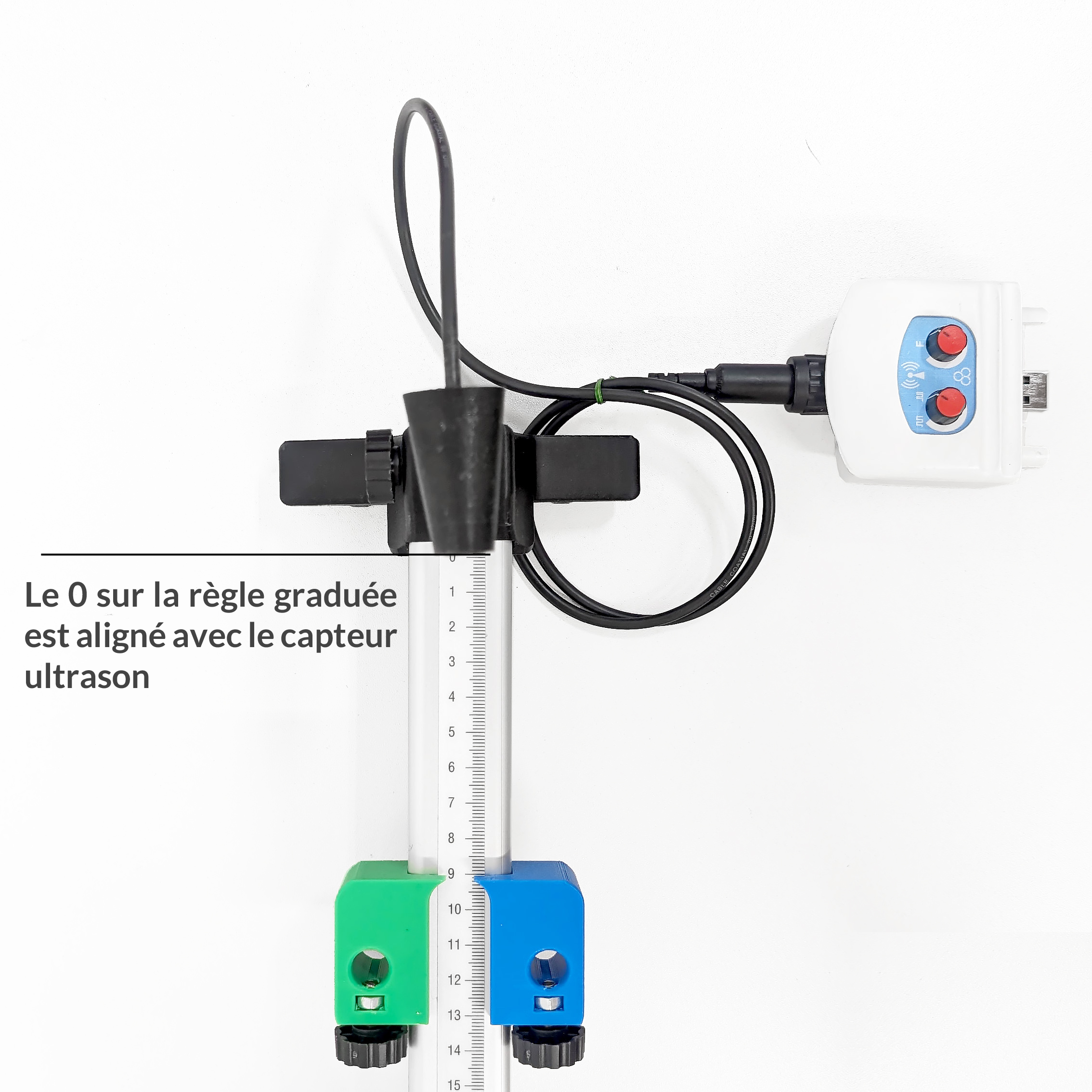 Educaduino Physique Banc à ultrasons 2 récepteurs 50 cm