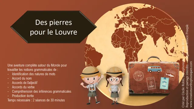 Créations orthophoniques Des pierres pour le Louvre orthographe grammaticale