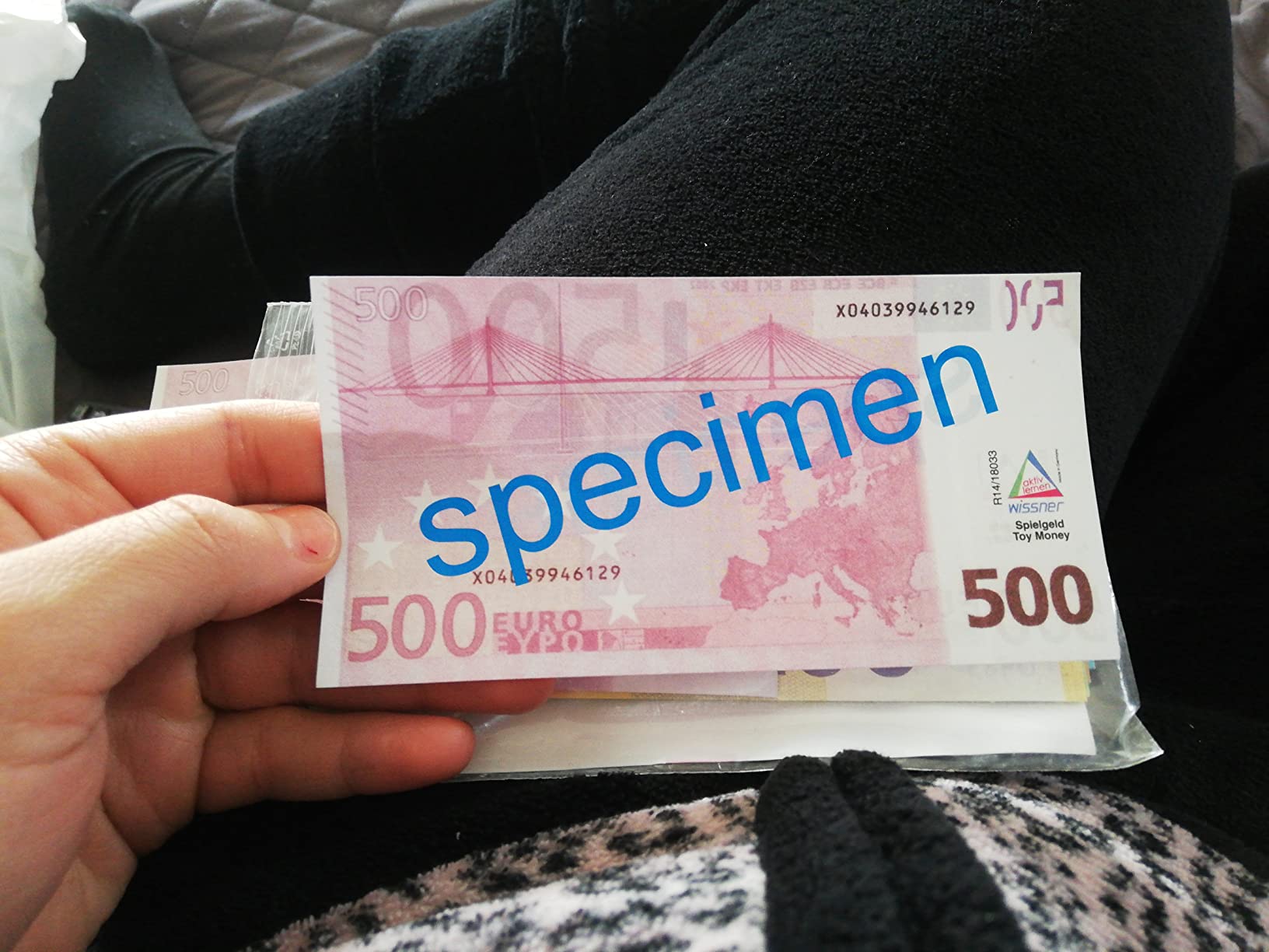 Wissner Lernspiele faux billets euros papier lot 40